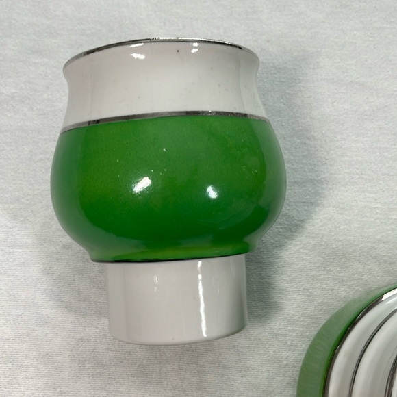 Vintage Double Teapot Made in Japan Art Deco Pottery Tea Coffee Herbs Retro EXC - Picture 11 of 17